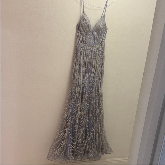 Nox Anabel Dresses & Skirts - Nox Anabel Stunning Silver Maxi Dress Prom / Wedding guest size 6